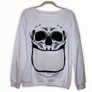 Freeze Sweatshirt With Skull & Clear Front Pocket